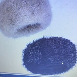 Women faux fur headband with elastic Winther ear warmer